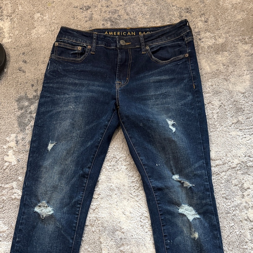 American Eagle Outfitters Dark Blue Skinny Jeans